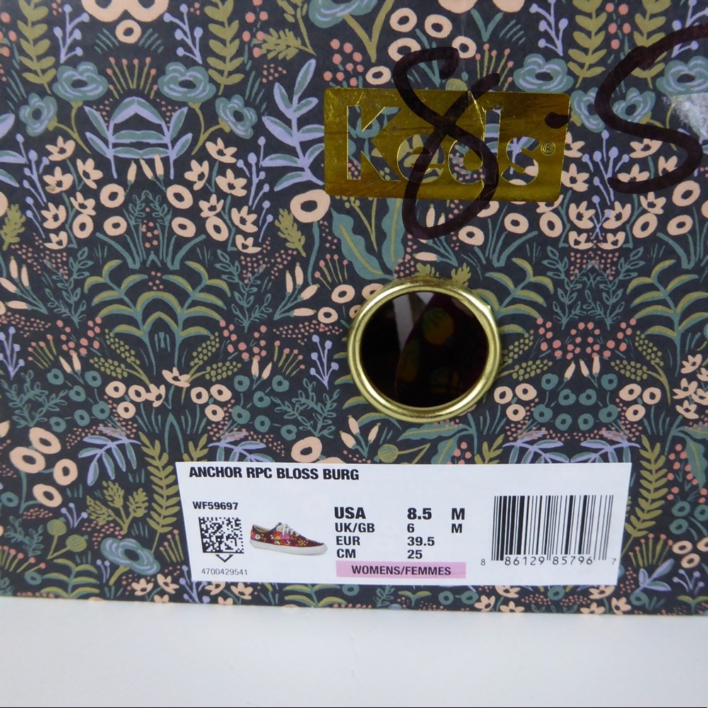 Keds Rifle Paper Co. Floral Sneakers NIB Blossoms - Picture 8 of 8